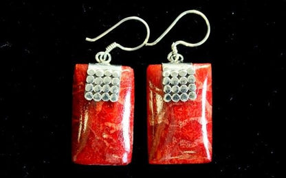 Pendientes Plata Coral Mini Discos