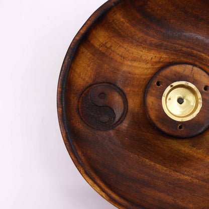 Disco porta incienso para conos y varillas - Ying & Yang