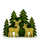 Lost in the Woods – Zwei Hirsche im Wald, 3D-Holzdekoration – 18 x 23 cm