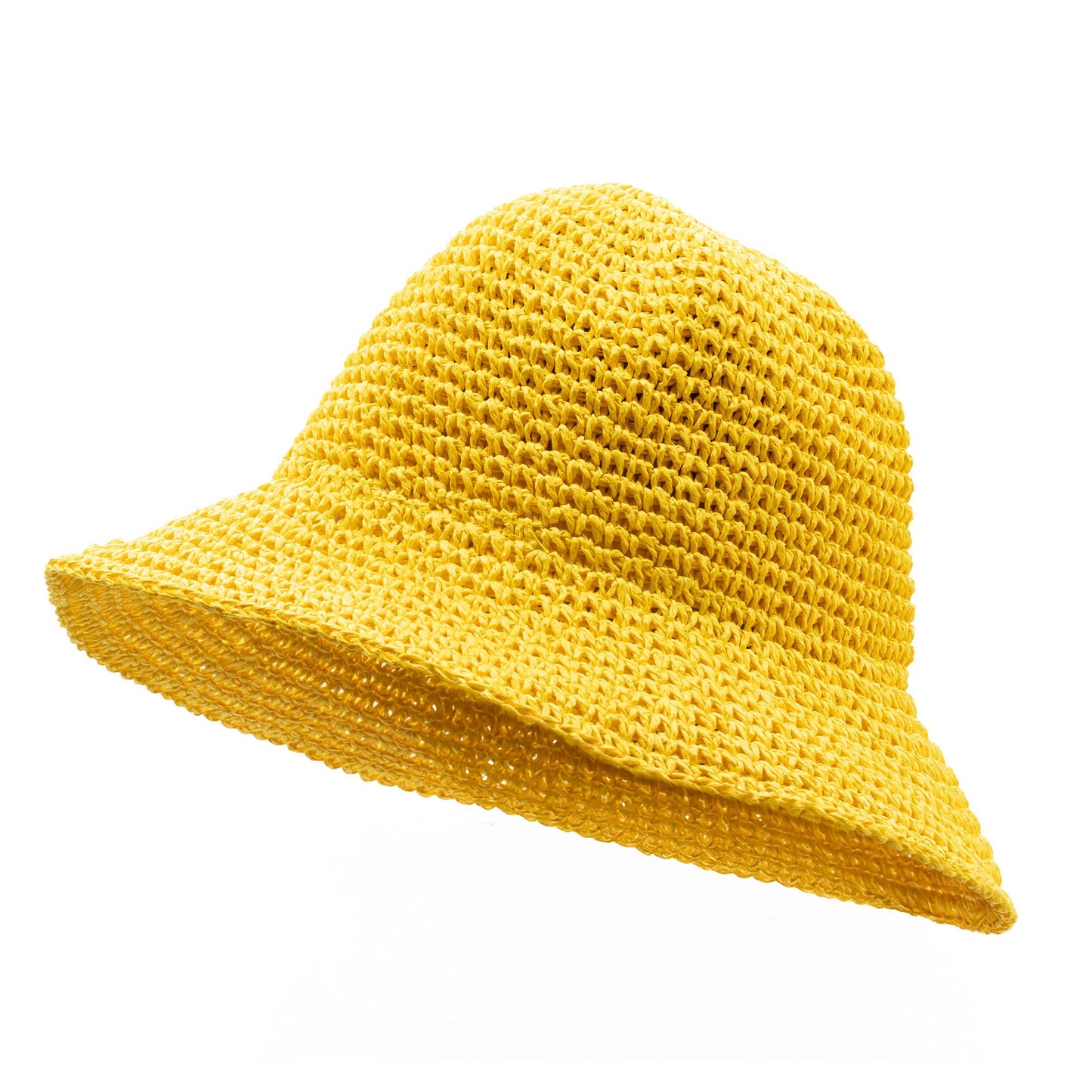 Nomad Sari Chapeau de soleil en paille à larges bords - Jaune
