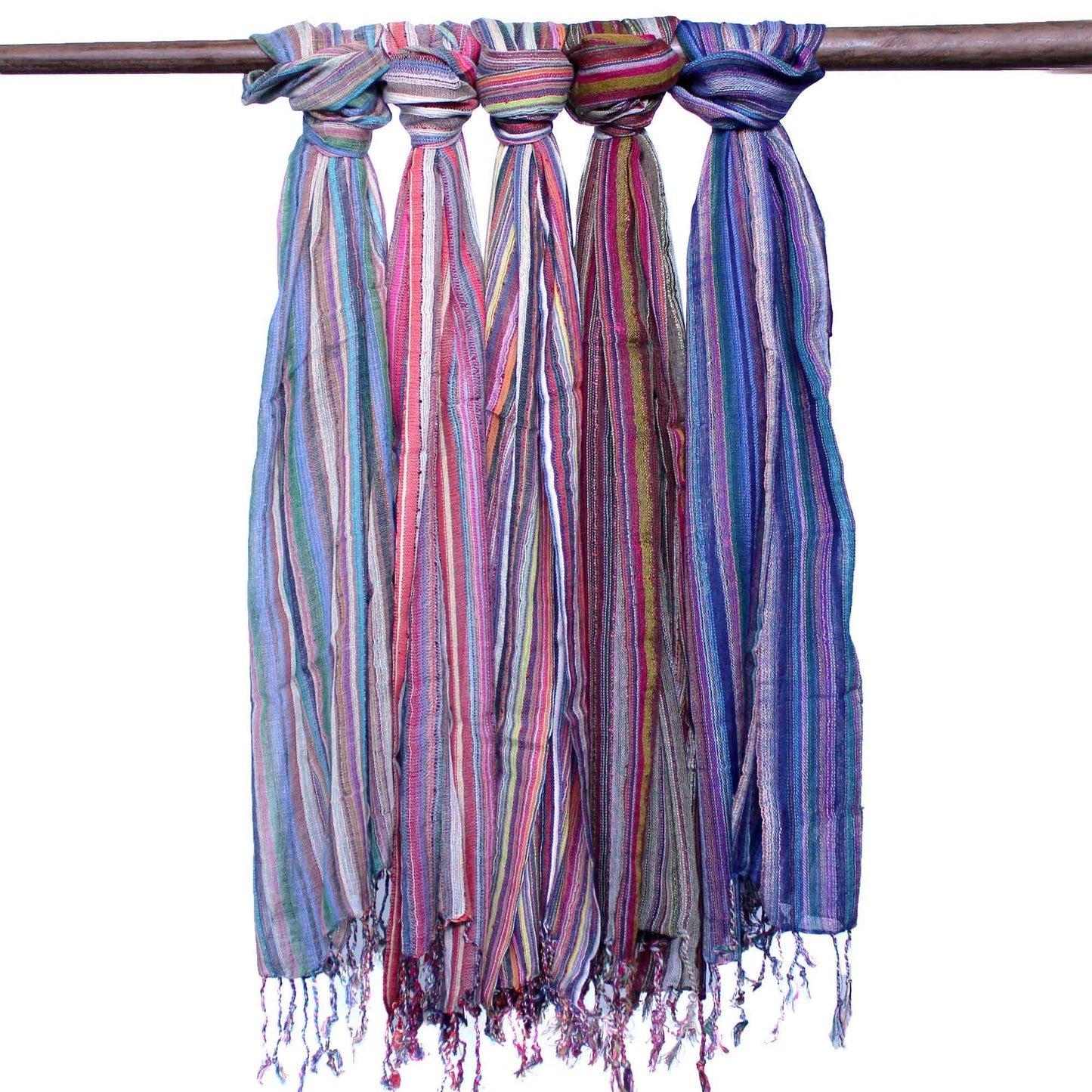 Indische böhmische Schals – 22 x 72 cm – Zufällige Lilatöne