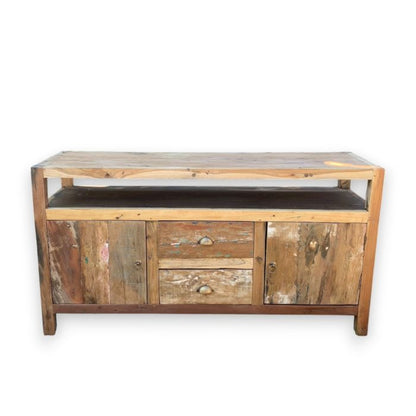 Soporte para TV grande - Madera reciclada