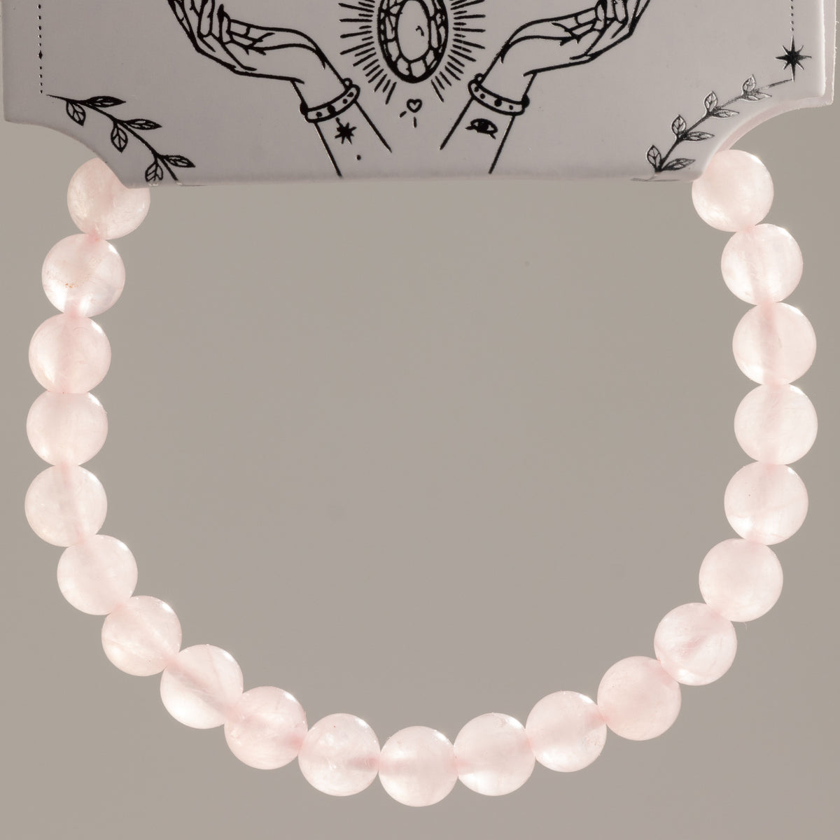 Pulsera de Poder Pequeña (17 cm x 6 mm) - Cuarzo Rosa