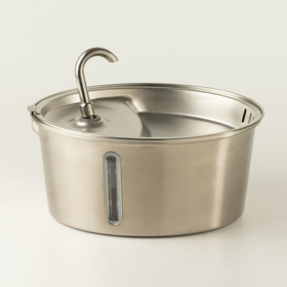 Tazones para comida PAW - Fuente de agua eléctrica de 2.5 litros - USB - acero inoxidable (304)