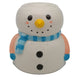 Quemador de aceite cerámico navideño con forma de muñeco de nieve
