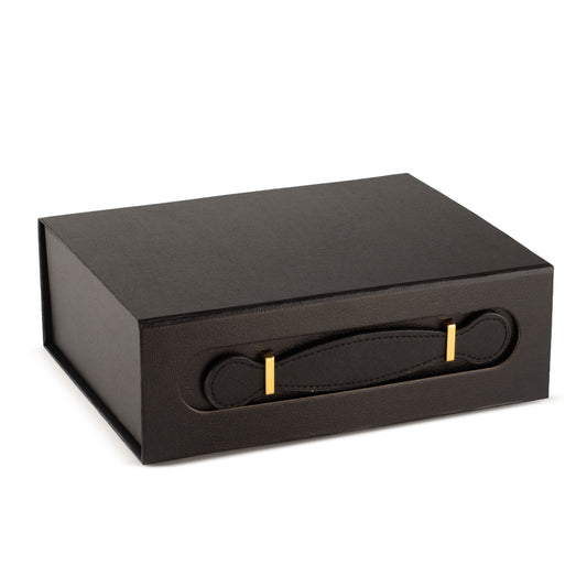 Caja de regalo plegable - cesta mediana  (24x18.2x8cm) - Negro