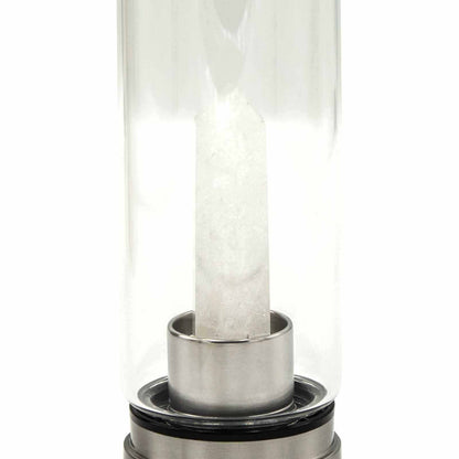 Minéral en bouteille - Quartz clair purifiant - Obélisque