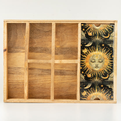 Bandeja de Tarot Diosa del Sol con soporte para cartas