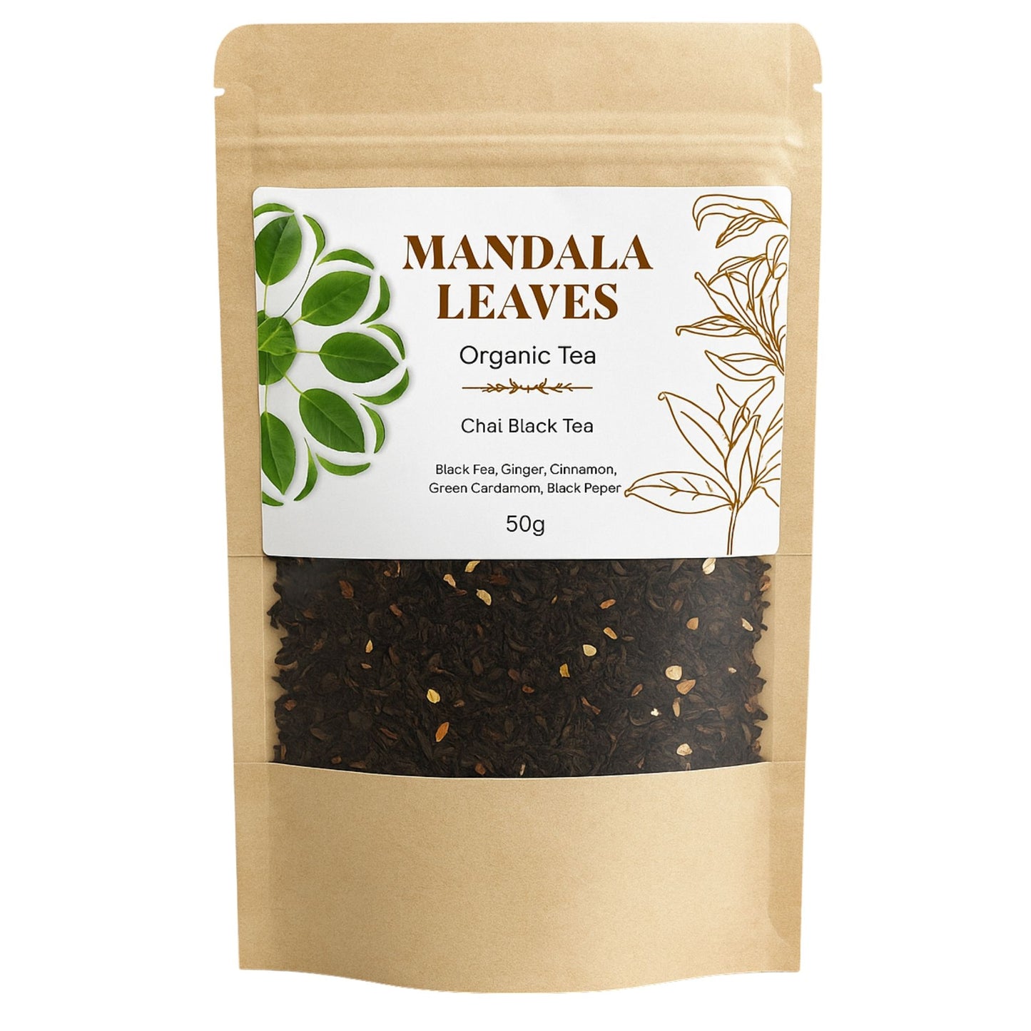 50 g de thé noir chai biologique