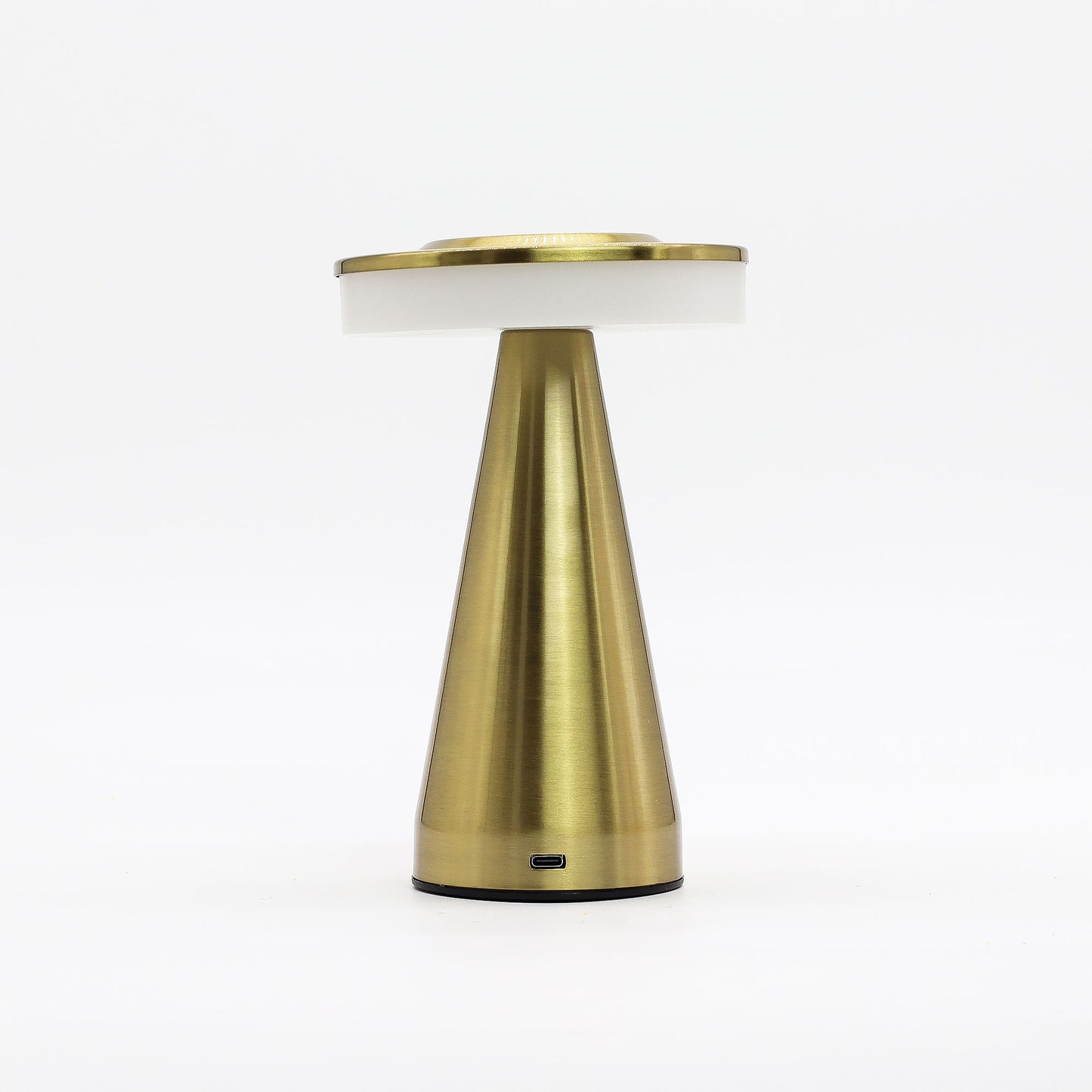 Lámpara táctil - Tallo alto de cobre - USB (C) - Recargable (400 vatios)