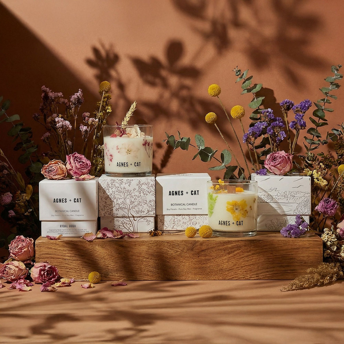 Botanische Sojawachskerze Agnes + Cat - Moorland