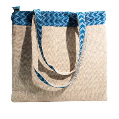 Sac fourre-tout Patchwork de Katmandou - Motif Dhaka (37x38 cm)