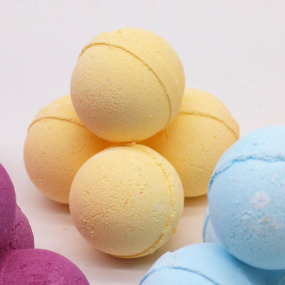 Bombe de bain à la camomille et au pamplemousse