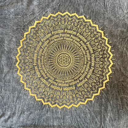 T-shirt Nomad Sari Medium - Mandala - Gris foncé