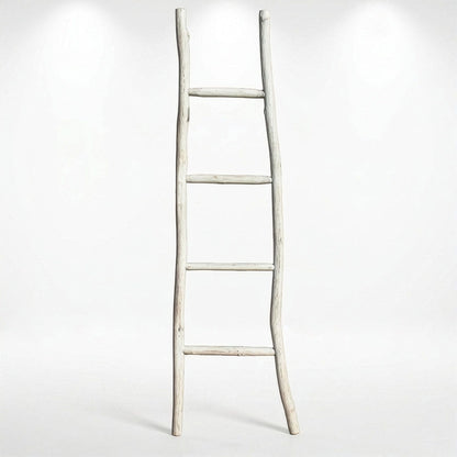 Gran escalera de madera Kemu - 1.5 m - acabado blanqueado - estilo japonés