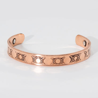 Bracelets en cuivre massif pour hommes avec aimants (assortiment)