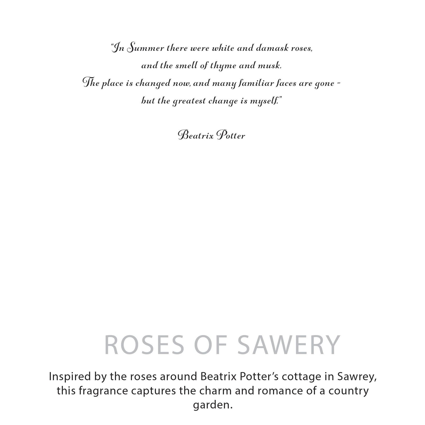 Botanical Soy Wax Candle - Roses of Sawrey