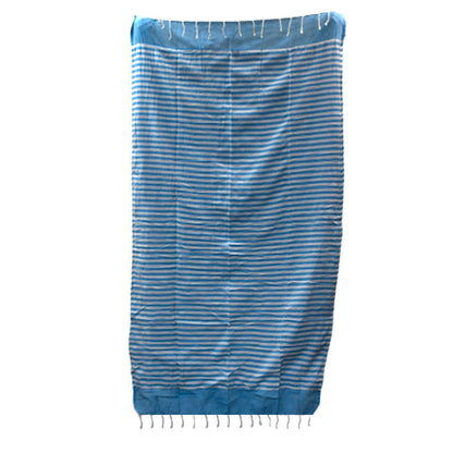 Toalla de algodón Pario - 100x180 cm - Azul cielo