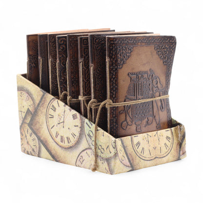 Carnets en cuir de style ésotérique assortis (6 x 4,5 pouces) - Vitrine