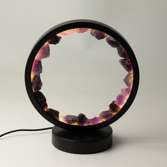 Edelstein-Halo-Lampe - Zen-Geist - Amethyst