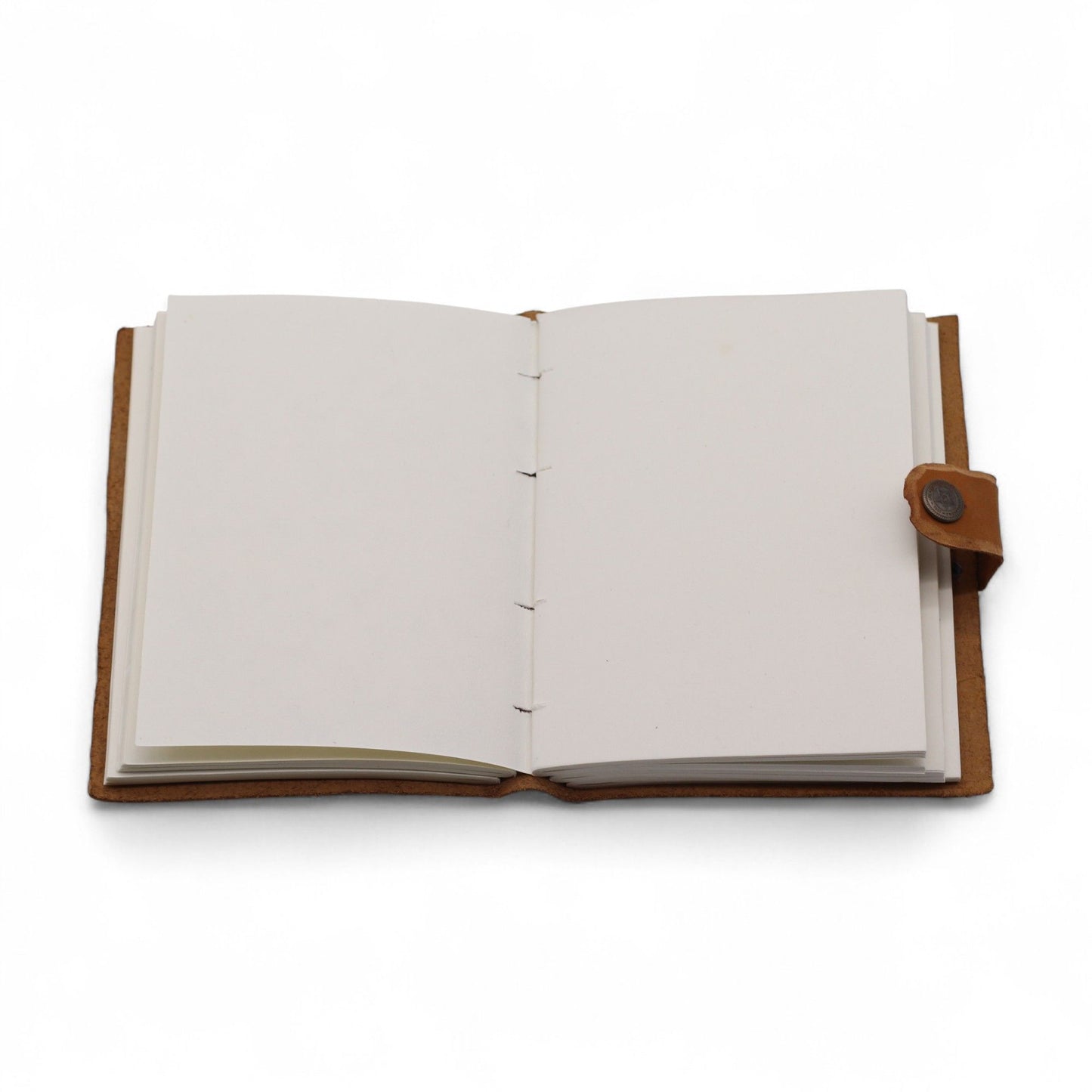 Carnets en cuir gaufré (18x13 cm) - Imprimé floral cannelle - 200 pages