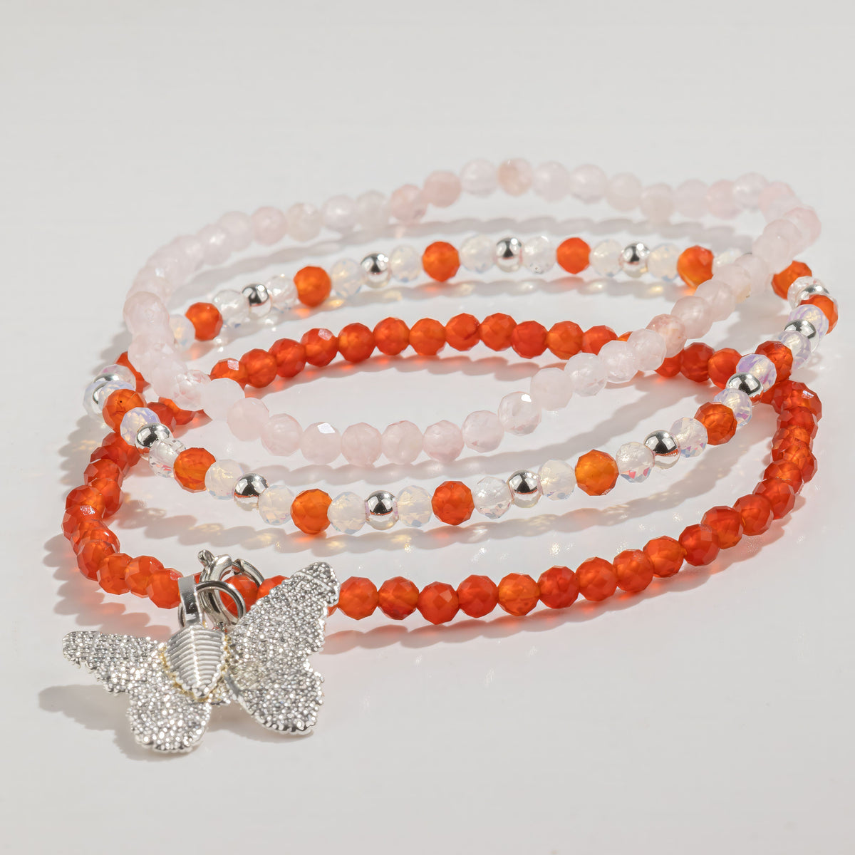 Conjunto de pulseras con gemas de espíritu ninfa - Amor y Llama