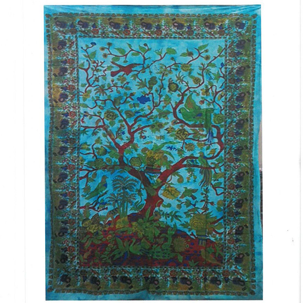 Arte Pared Algodón Árbol Vida Clásico