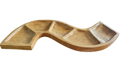 Cuenco de Madera Teca - Forma de serpiente (aprox. 55cm)