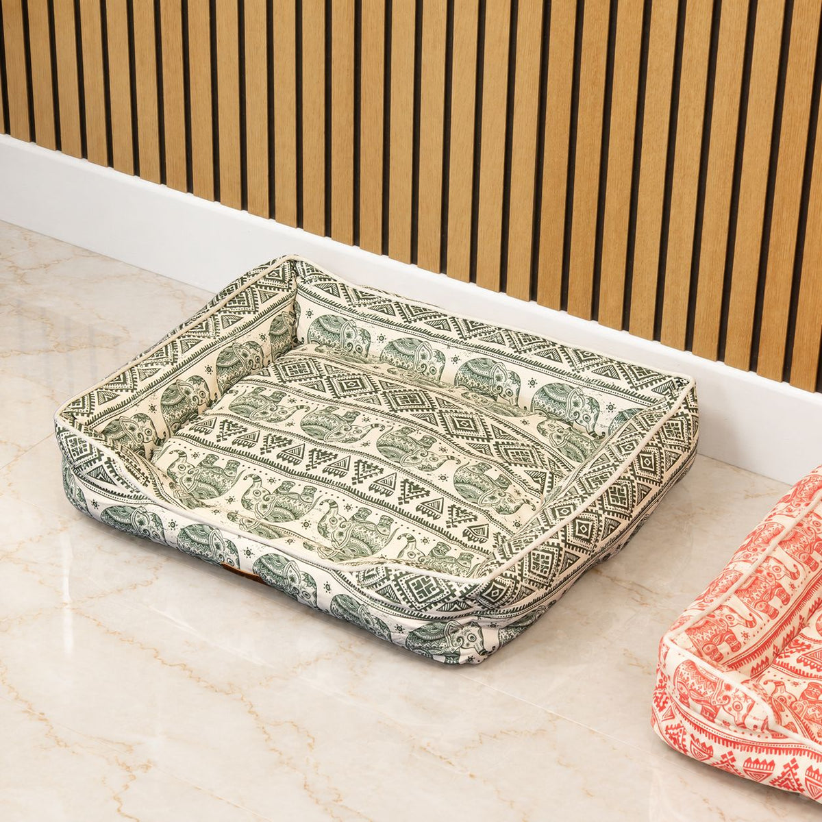 Paw Bed - Lucky Elephant - Verde - 60x50x14cm
