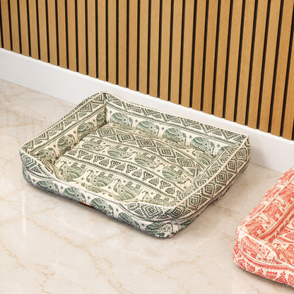 Paw Bed - Lucky Elephant - Verde - 60x50x14cm