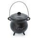 Extragrande Caldero de hierro fundido con Triple Luna 23x18 cm (al menos 4 kg)