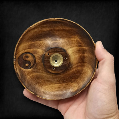 Disco porta incienso para conos y varillas - Ying & Yang