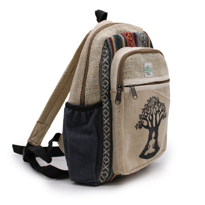Kleiner Hanfrucksack - Bohdi Tree Design