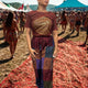 T-shirt Nomad Sari Medium - Chakra - Grenat