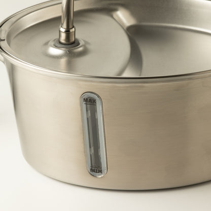 Tazones para comida PAW - Fuente de agua eléctrica de 2.5 litros - USB - acero inoxidable (304)