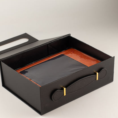 Caja de regalo plegable - cesta mediana  (24x18.2x8cm) - Negro