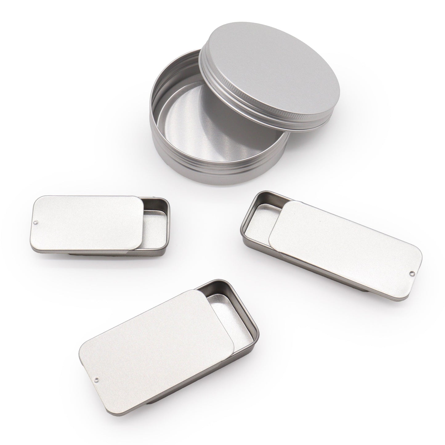 Mini-Dosenspender mit Schiebedeckel - 10g (6x3,3x1cm)