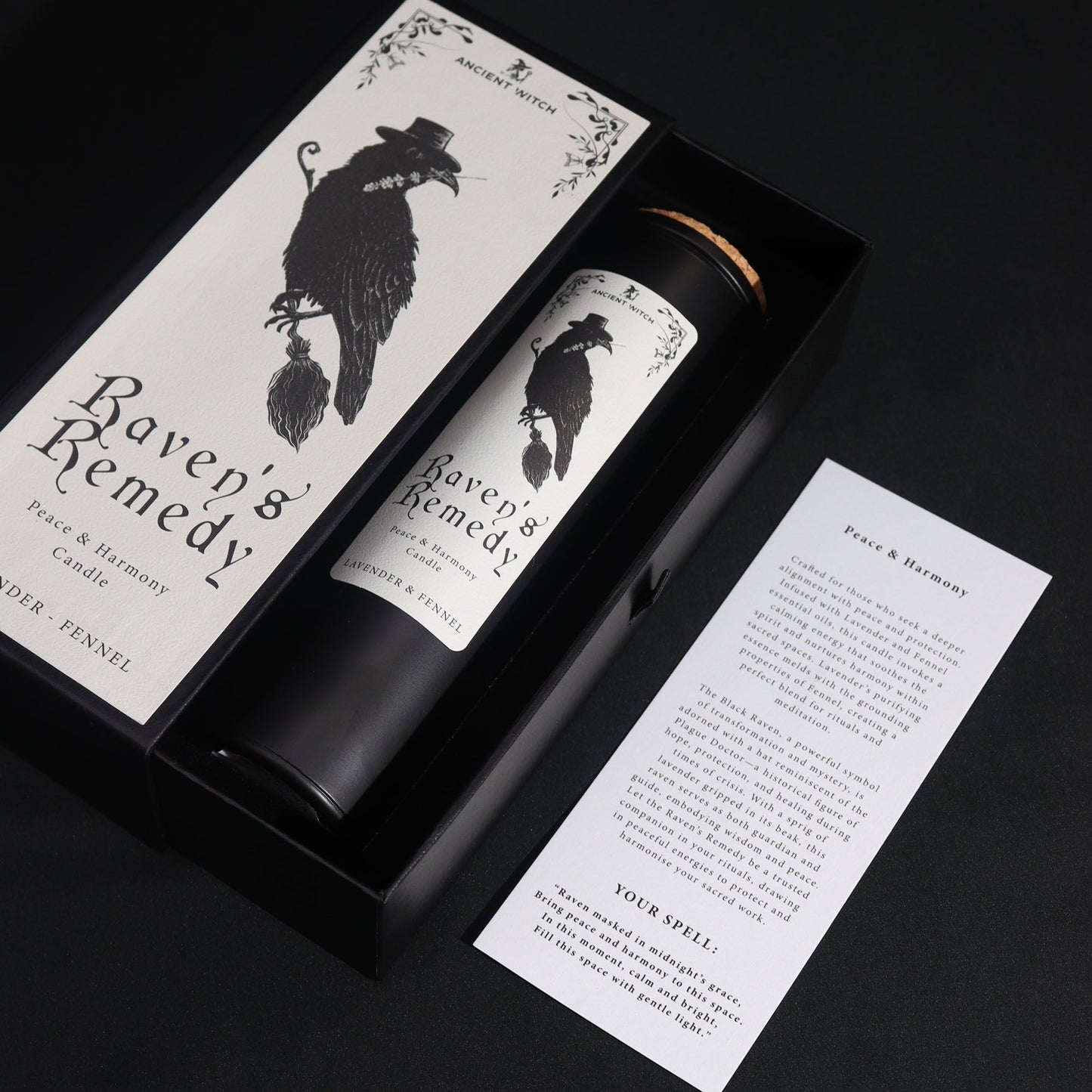 Bougies purificatrices des sorcières anciennes - Remède des corbeaux