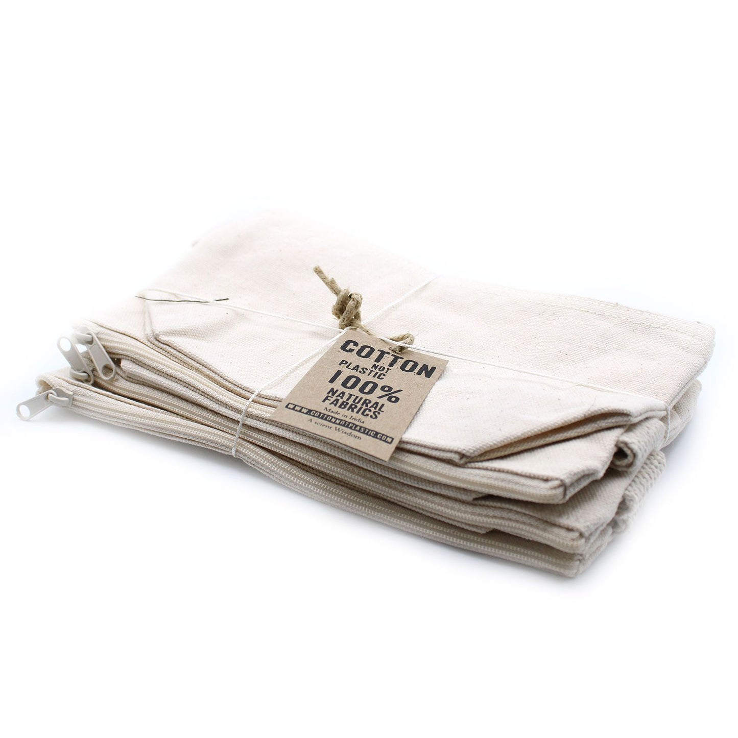 Trousse de toilette en coton naturel 10 oz - Sac à main