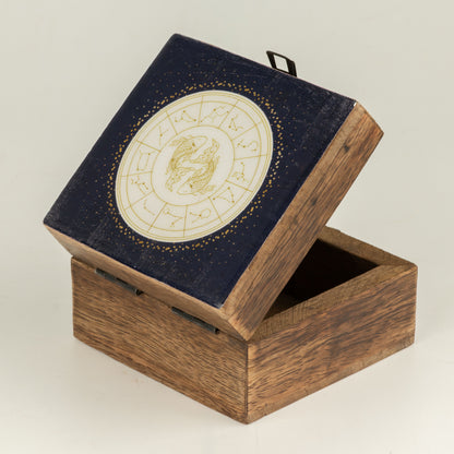 Pequeña caja esmaltada - Piscis