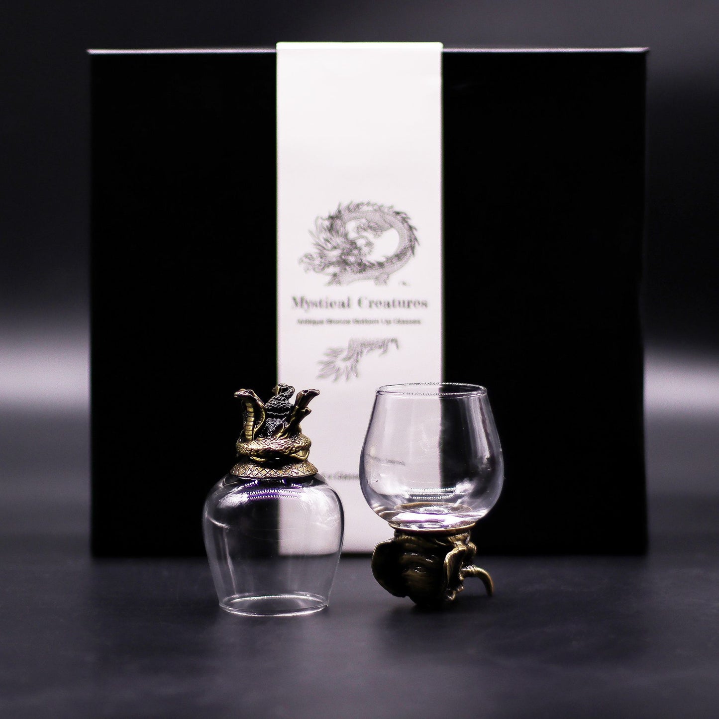 Set de regalo de 6 vasos (100 ml) - Criaturas Místicas - Bronce Antiguo