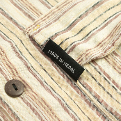 Nomad Sari Camisa de abuelo - Marrón beige - Mediano