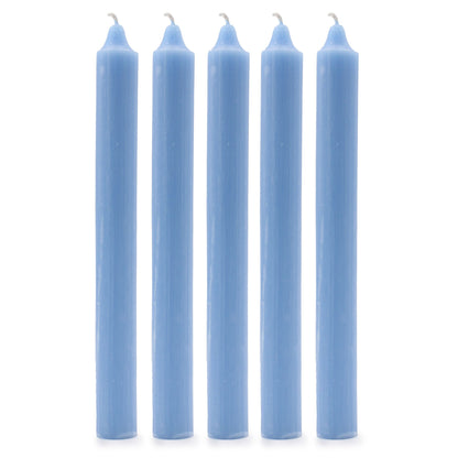 10 x Velas a granel de color sólido - Azul marino rústico - Paquete de 10