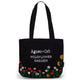 Agnes + Cat Bolso Tote de Jardín con Flores Silvestres - Negro