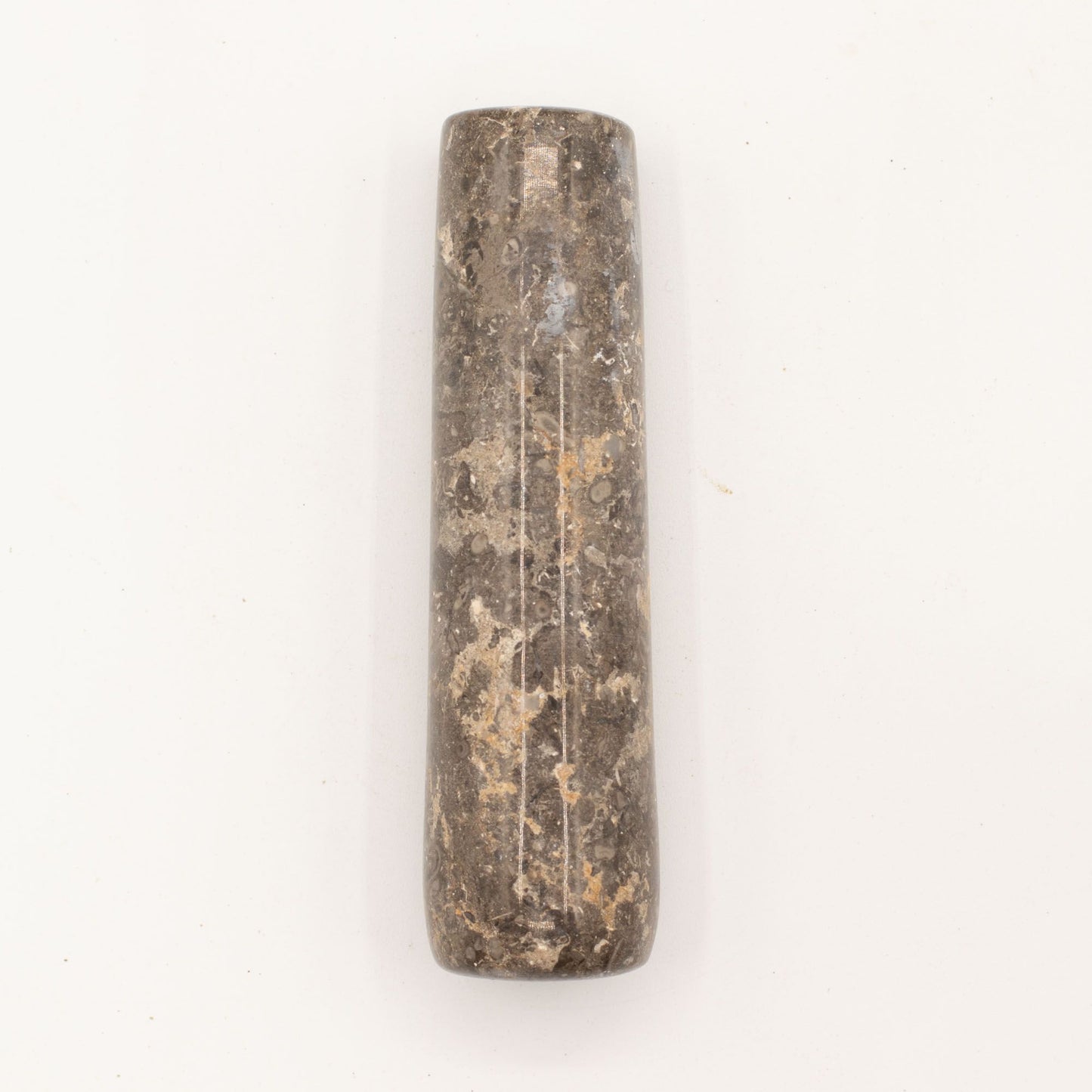 Mortier et pilon décoratifs en pierre de rivière naturelle – grande taille (env. 15x12 cm)