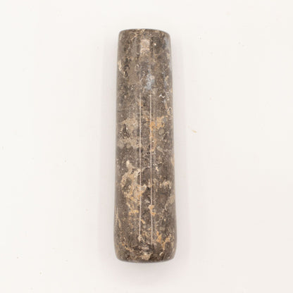 Mortier et pilon décoratifs en pierre de rivière naturelle – grande taille (env. 15x12 cm)