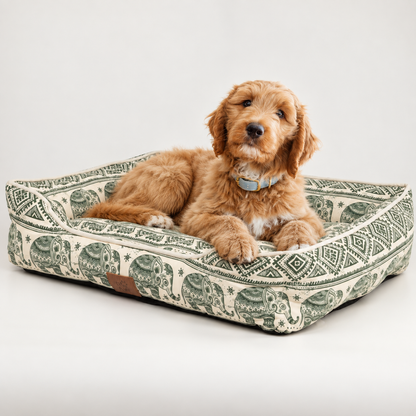 Paw Bed - Lucky Elephant - Verde - 60x50x14cm