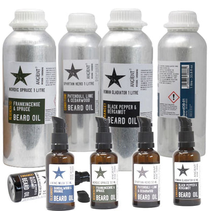 Aceite para Barba de 1 Litro - Hérpe Espartano - ¡Suaviza!