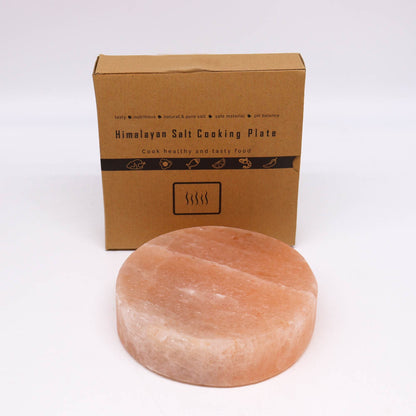 Kochplatte aus Himalaya-Salz - Rund - 20x20x5cm