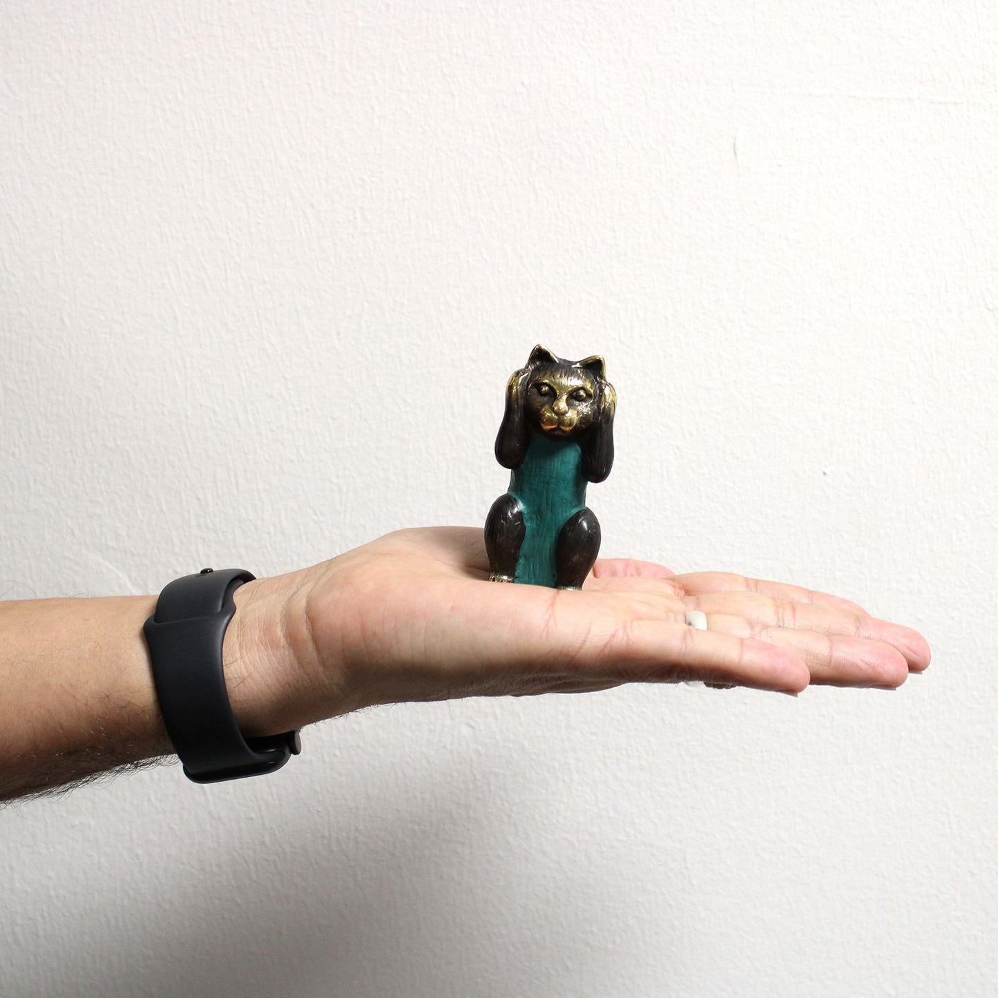 Lot de 3 - Ne rien voir, ne rien entendre, ne rien dire - Chats en laiton